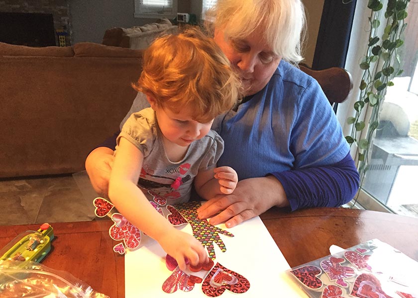 Making Valentines with Marianne