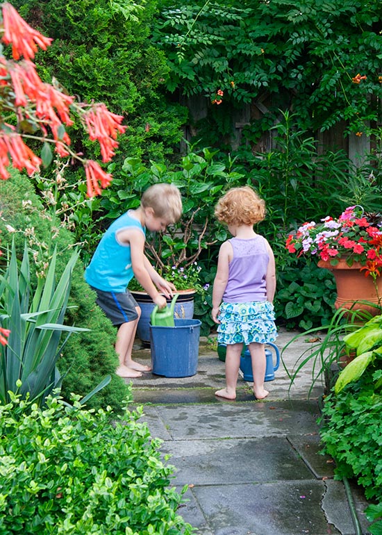 Refilling their Watering Cans