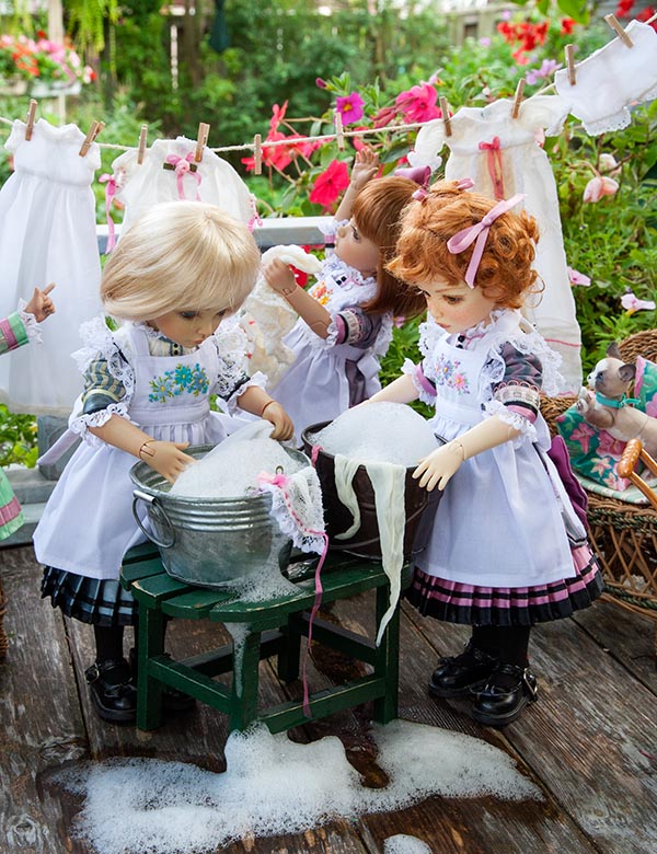 Washing the Doll Clothes