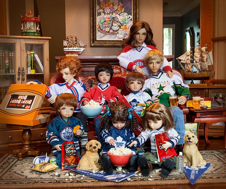 Watching the Hockey Game