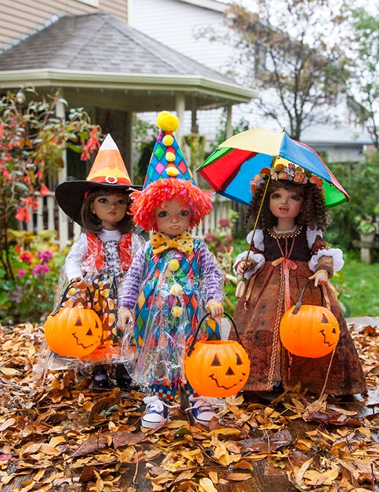 Trick-or-Treatng in the Rain