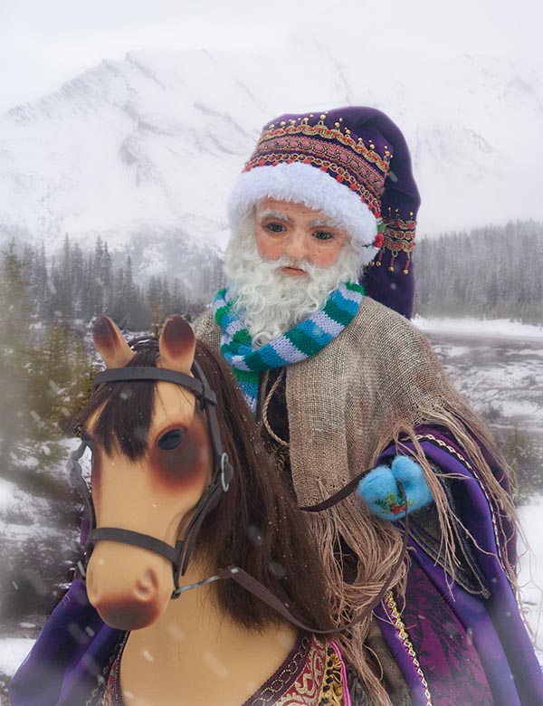 Santa on Horseback