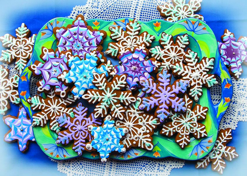 Gingerbread Snowflakes