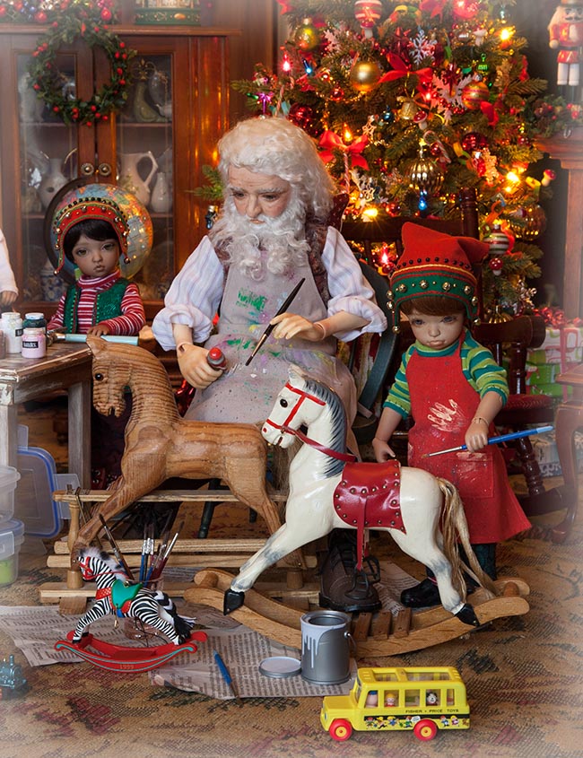 Painting the Last Two Rocking Horses