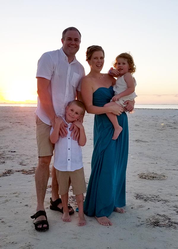 On the Beach at Sunset