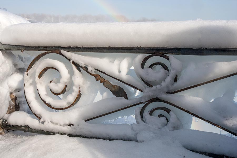 Icy Railings