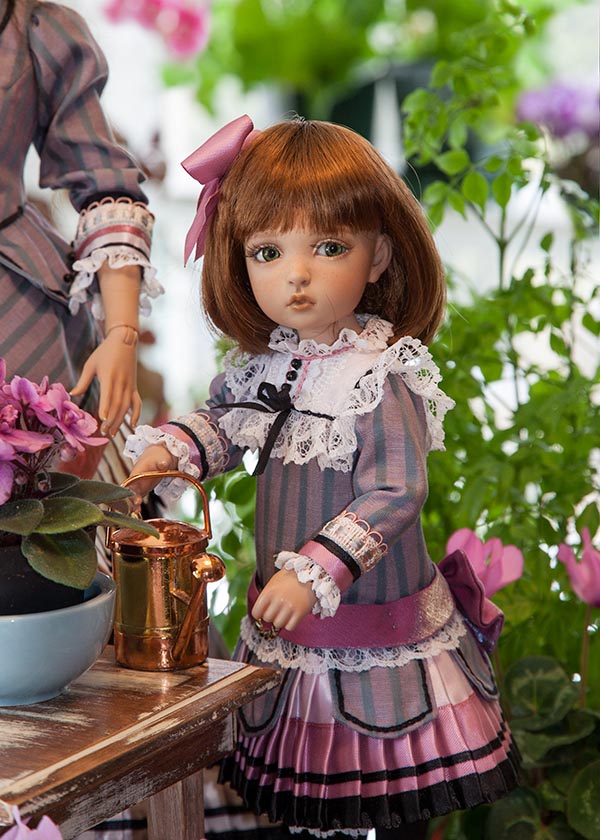 Helping with the Watering