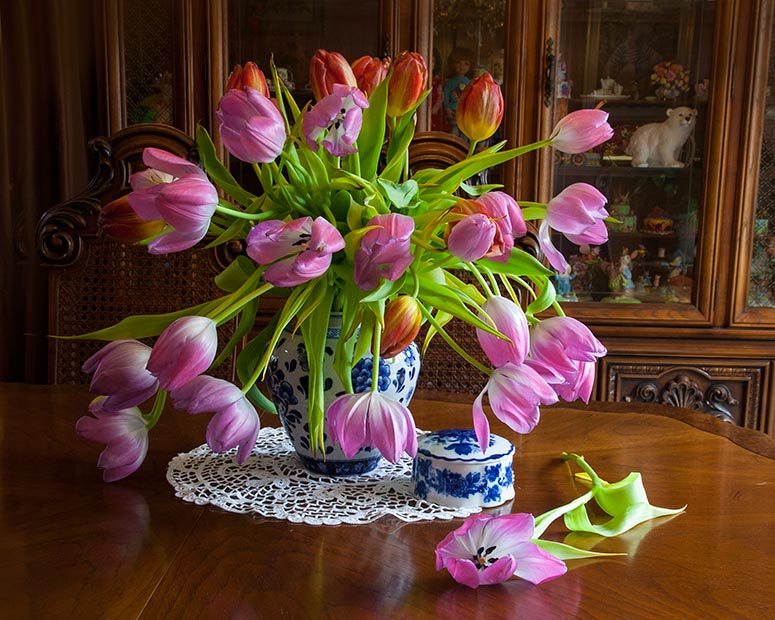 Droopy Birthday Tulips