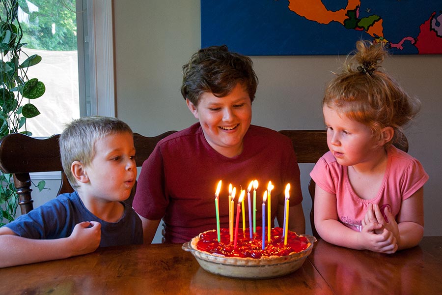An Early Birthday Cheesecake for Austin