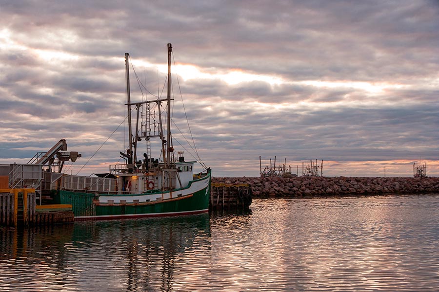 Sunset over Old Perlican Harbour