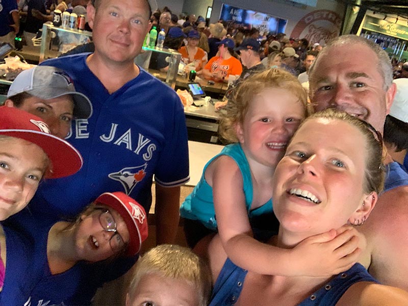 At a Blue Jays Game in Detroit