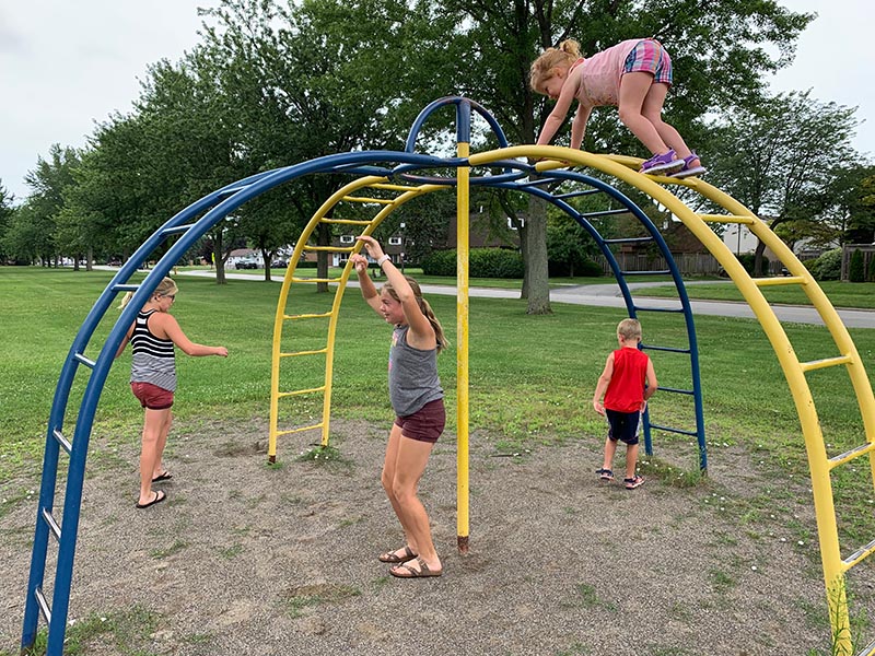 On a Jungle Gym