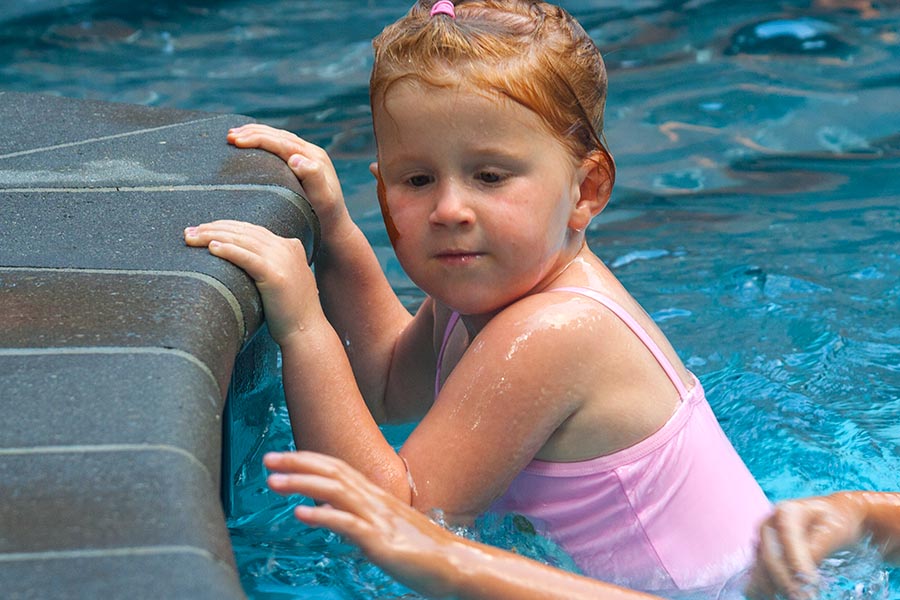 Emily without Floaties