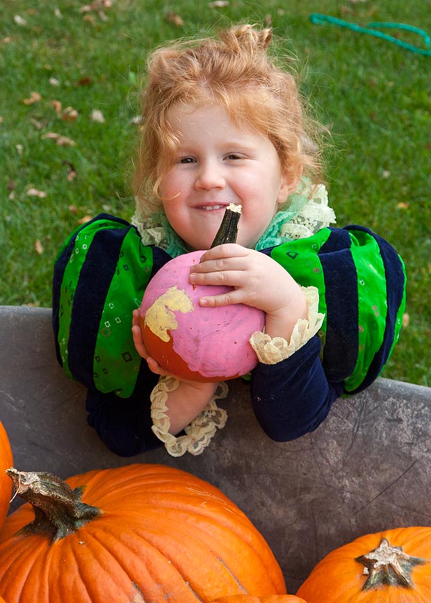 Emily's Painted Pumpkin