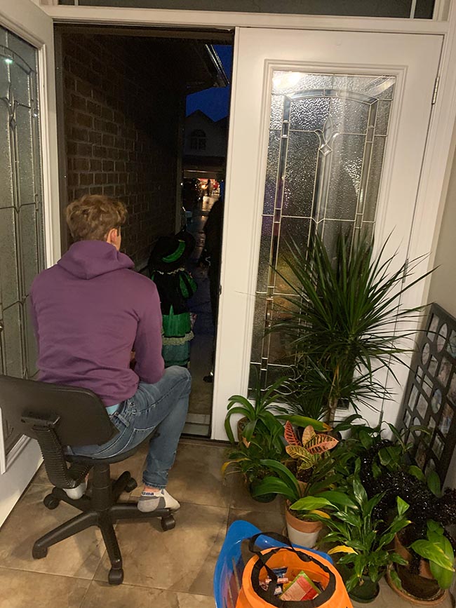 Handing out the Goodies