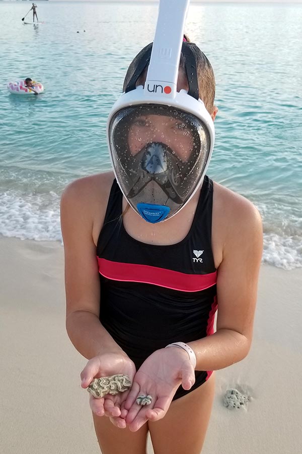 Teagan Finds Some Coral