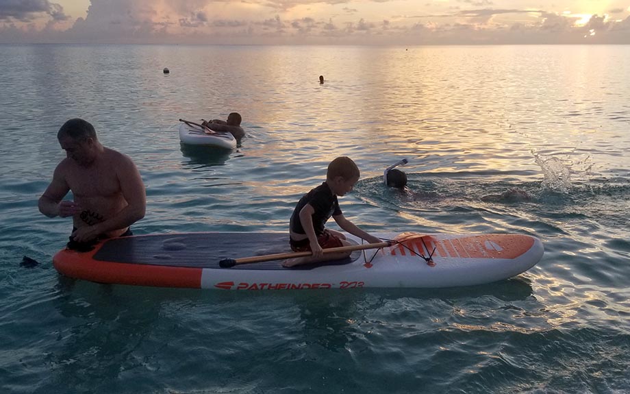 Trying Out a Paddle Board