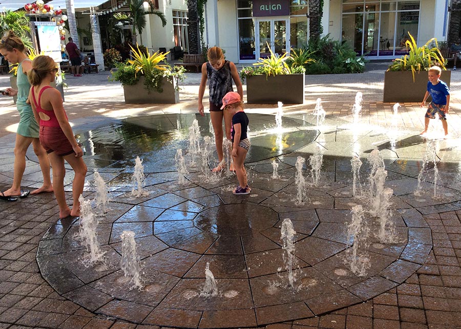 Water Fountains in the Street
