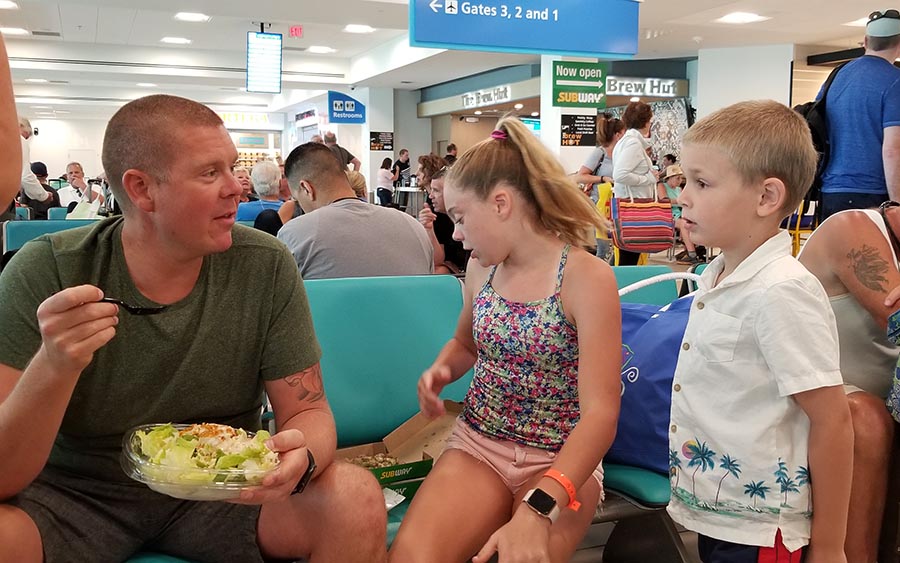 Waiting to Board in Grand Cayman