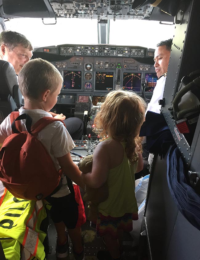 Checking out the Cockpit