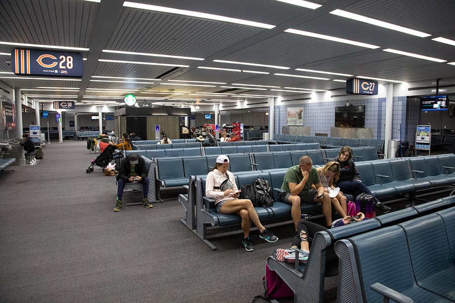 Waiting for a Delayed Flight from Chicago