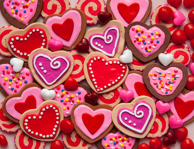 Miniature Heart Cookies