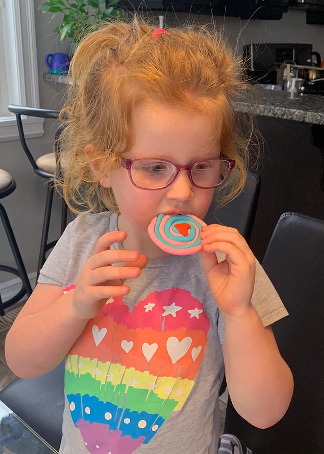 Pink and Blue for Emily