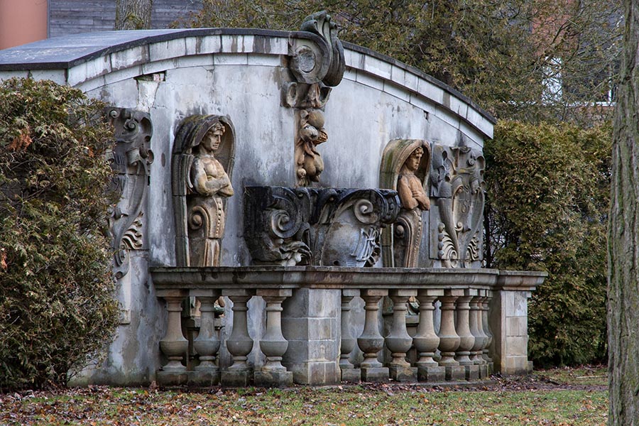 Ruins in the Rain