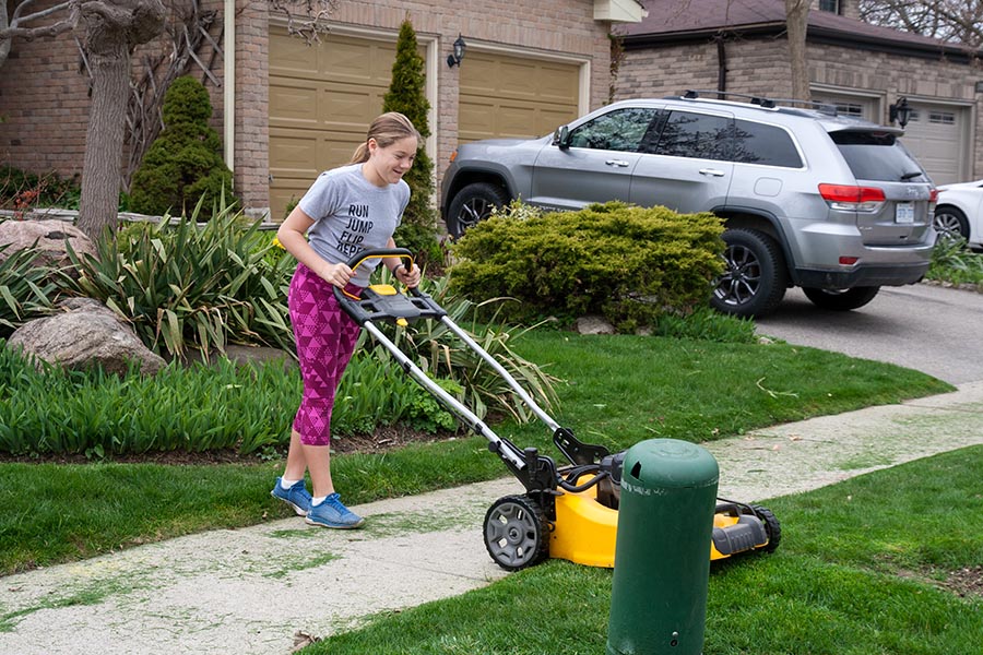 Mowing the Boulevard