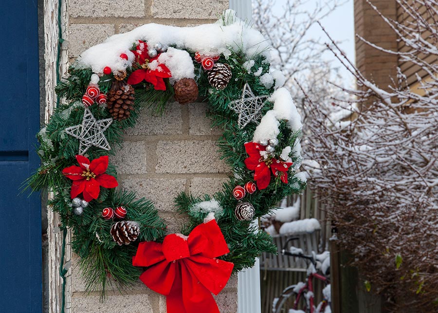 Snow-Covered Wreath