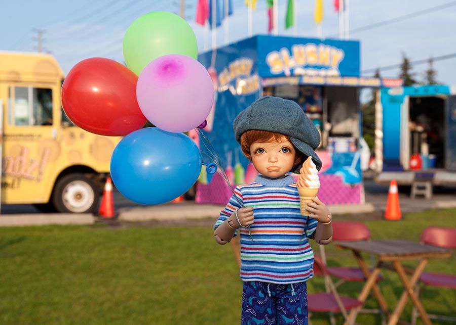 Ice Cream and Balloons to Cheer Him Up