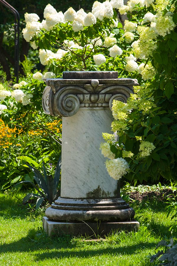 Pillar in the Hydrangeas