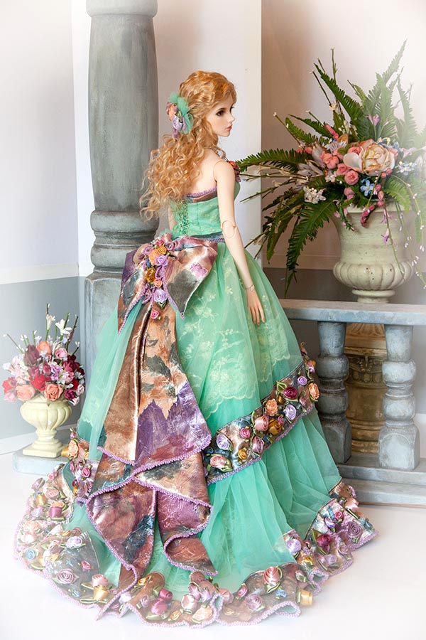 Model in a Green Gown