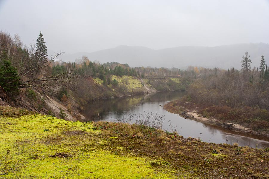 Goulais River in the Fog
