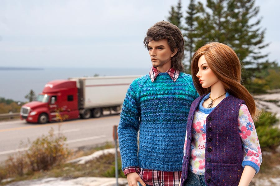 At the Lookout over Agawa Bay