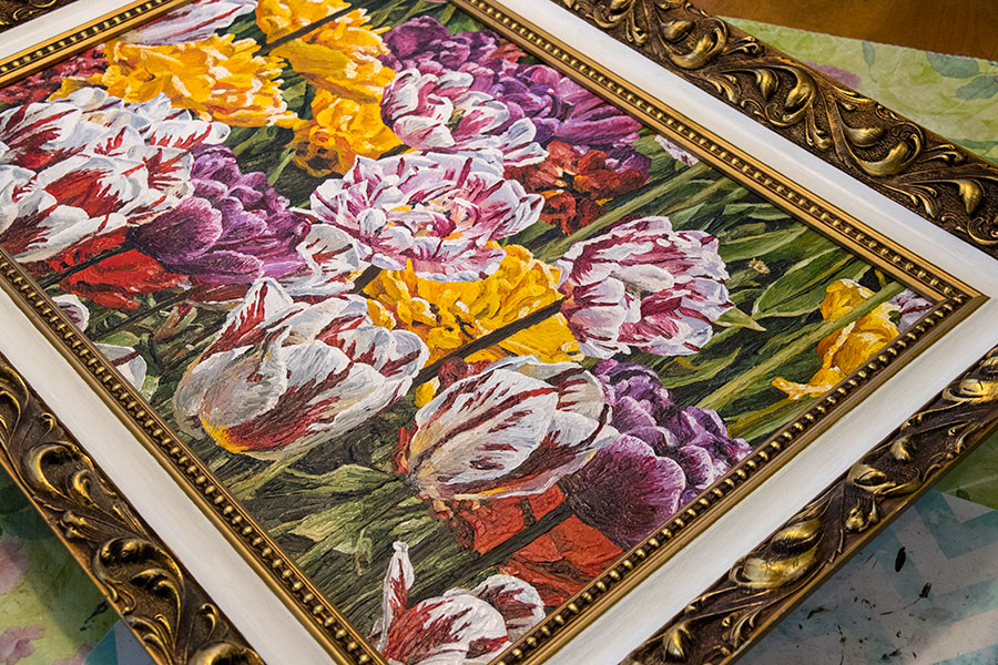 Painting a Frame Matte