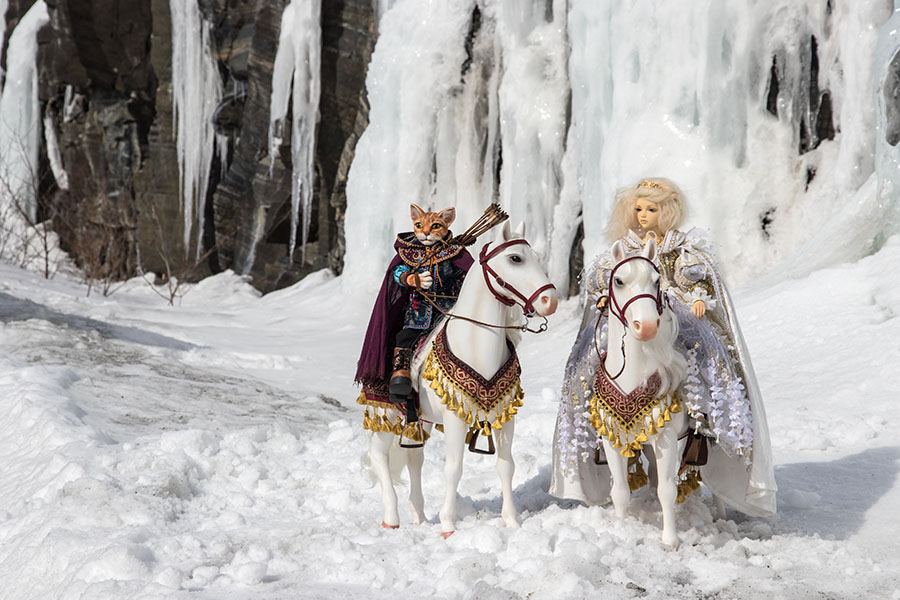 Kassia & Adrian at the Ice Falls