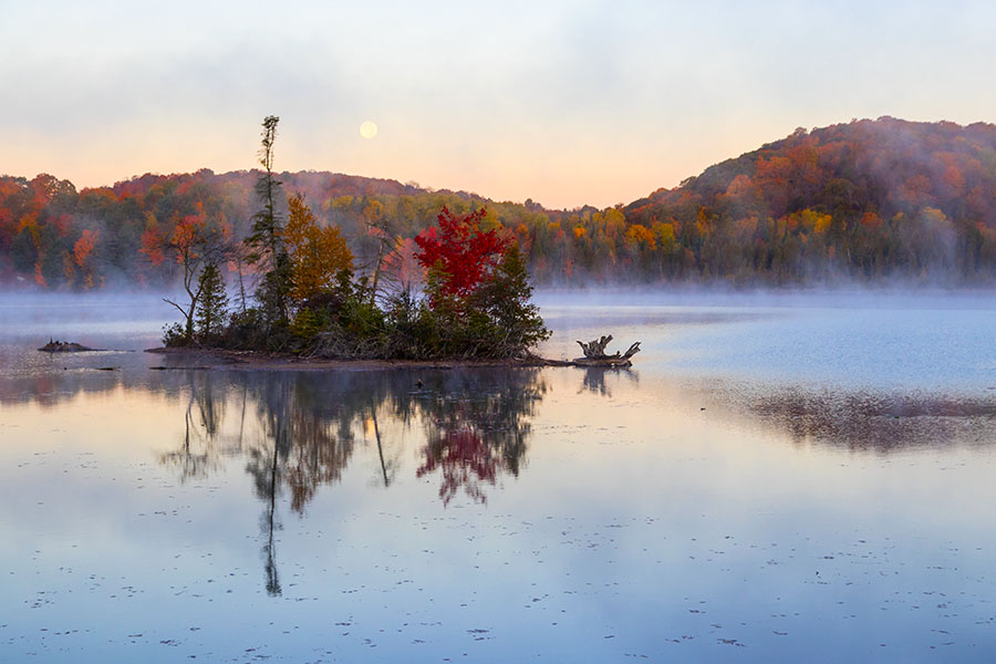 Moon Setting at Dawn