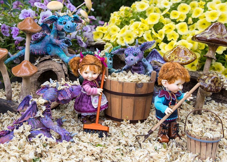 Playing in the Locust Flowers