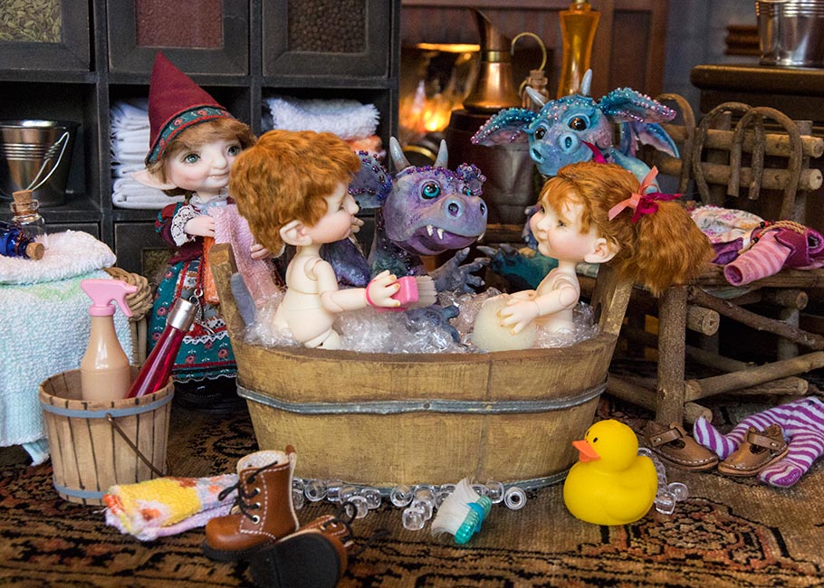 Having a Bathtub Party