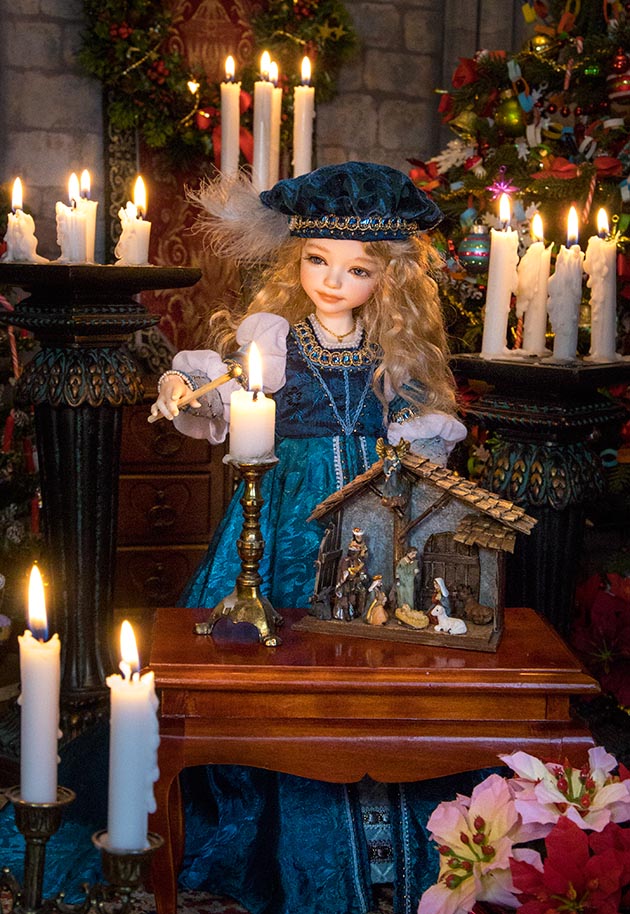 Lighting the Christmas Candles