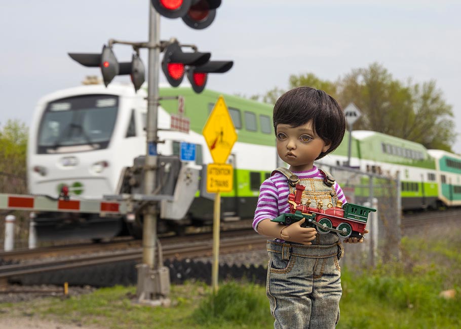 Watching the Trains go by on National Train Day