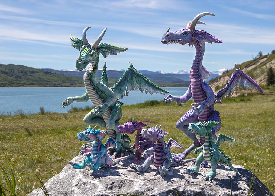 Dragon Family at Ghost Lake