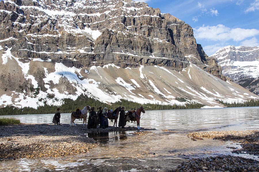 On the Shore of Bow Lake