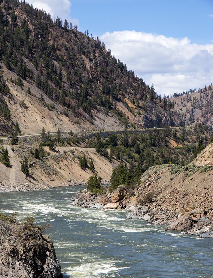 the Fraser River Canyon