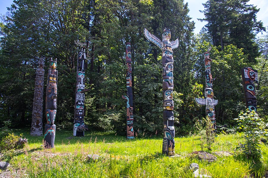 Totem Poles in Stanley Park