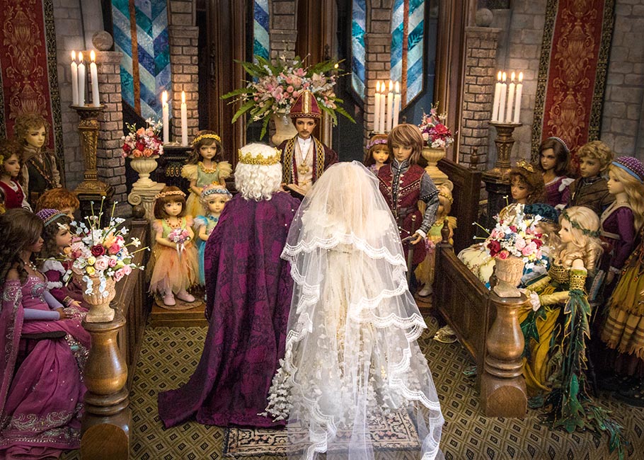 the King Walks His Granddaughter up the Aisle