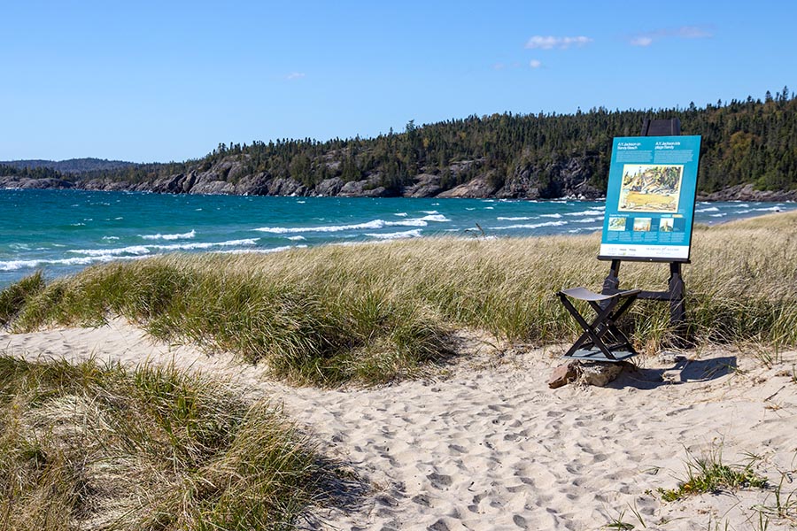 A Group of Seven Easel, Sand Beach