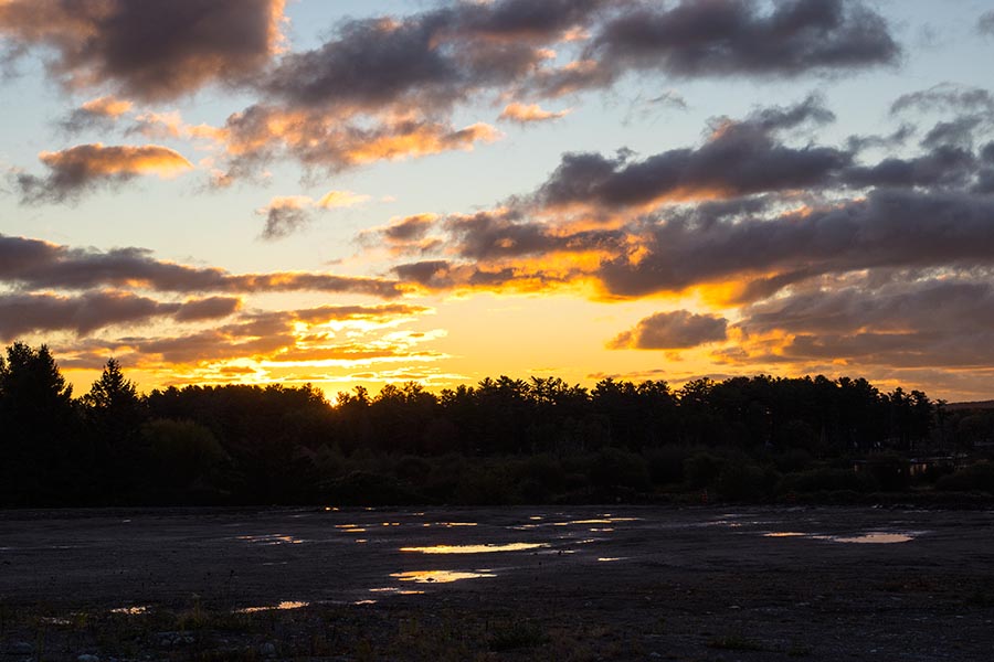 Dawn at the Sault Ste Marie Truck Stop