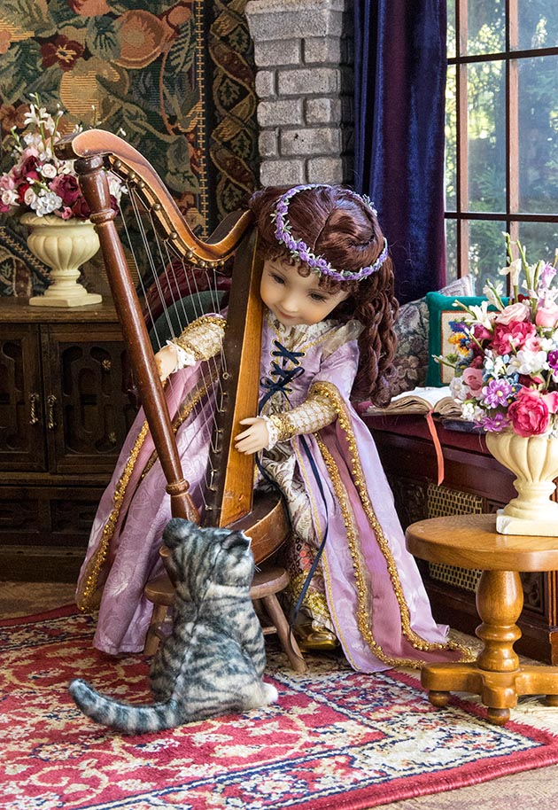 Playing the Harp